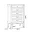 Armoire d'appoint en noyer massif