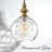 1-light Hammered Glass Globe Pendant Light
