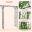 Arche de jardin en métal Outsunny