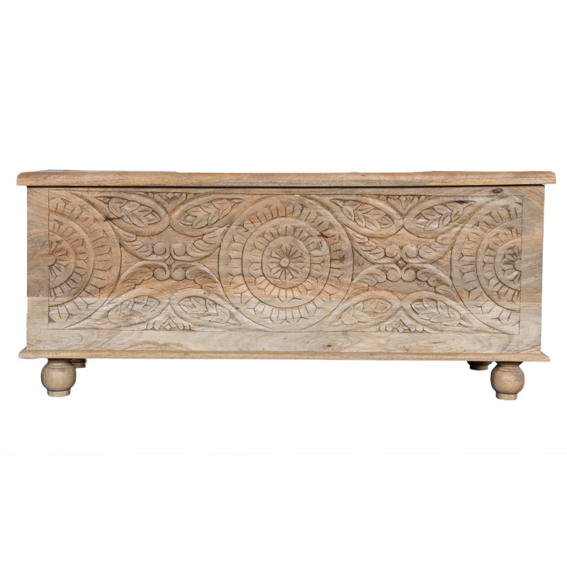 Eilifur Solid Wood Accent Trunk, Light Brown