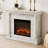 44.5"W Freestand Electric Fireplace With Remote Control-1791109621