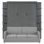 Queen Size Murphy Bed Wall Bed with Sofa-466704762