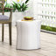 Charmant arbre d'inspiration, blanc antique, P 14,12 po x l 16,28 po H 17,68 po style latéral, finition blanche