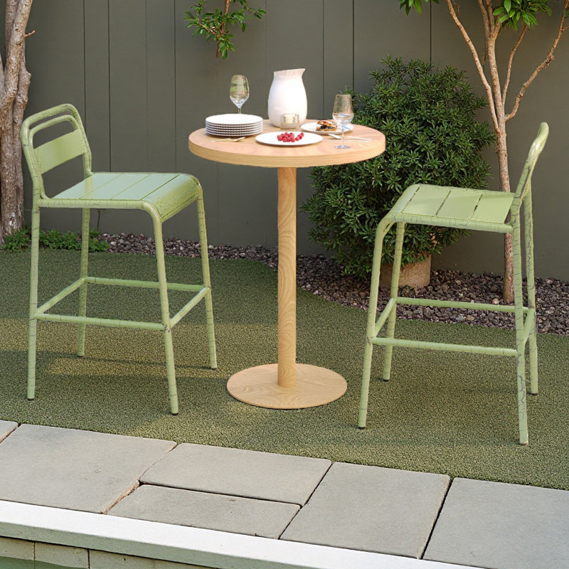 Tabouret d'extérieur (ensemble de 2), Vert