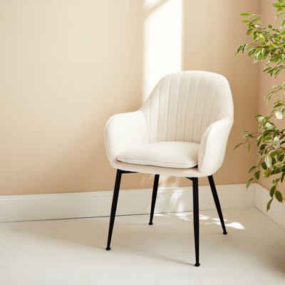 Parrella 59 Wide Tufted, Boucle Accent Armchair