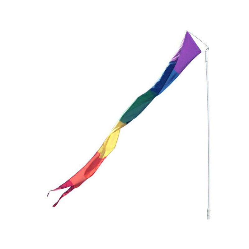 Fanion en nylon Rabun, Bleu français, H 96 po x l 18 po x P 0,5 po
