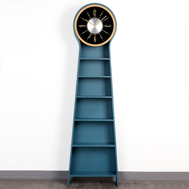 77.95"European floor-standing wall clock - blue vertical storage quartz clock