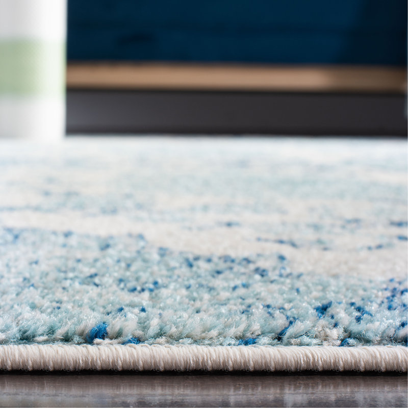 Tapis performance à motif cachemire Mitch, Rond 6 pi 7 po