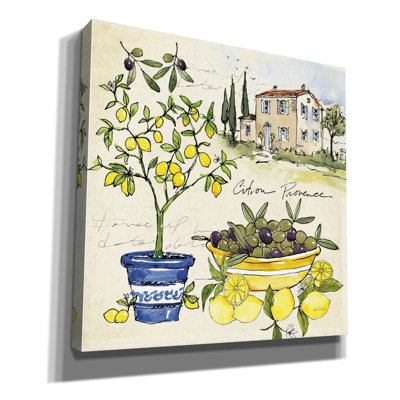 «Citron IV» par Anne Tavoletti, art mural sur toile