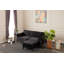 Canapé et chaise longue en velours de 81,1 po Glosco-1380784555-1380784554