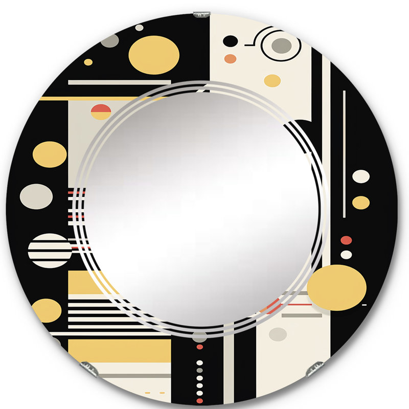 Greymont - Miroir mural moderne rond, 24 po x 24 po