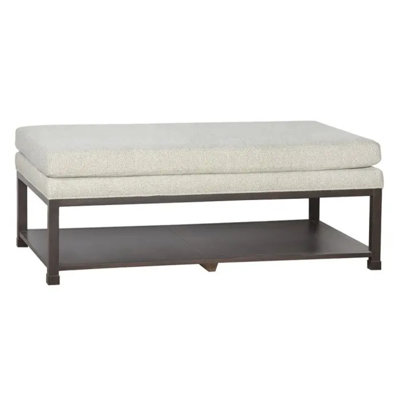 Repose-pieds de cocktail rectangulaire avec rangement Libby Langdon