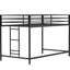 Lit mezzanine peu encombrant noir - convient aux chambres à coucher et aux chambres à coucher de l'Université