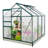 6.2 ft x 6.2 ft Walk-in Aluminum Frame Polycarbonate Hobby Greenhouse-92441692-114500706