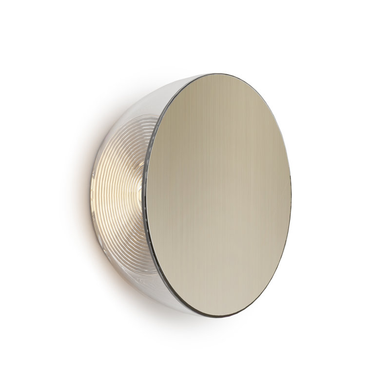 Ramen Mini Wall Sconce, 6", Brushed Nickel, Ramen Mini Wall Sconce, 6", Brushed Nickel