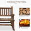 Chaise berçante en bois 2 personnes-1285255272