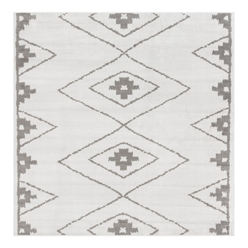 Latitude Run® Vefsna Nikolis Rug Ivory, Square 7'10"
