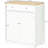 2-Doors Sideboard Buffet Cabinet, White With Adjustable Shelf And 2 Drawers For Hallway, Office, Kitchen - Door Cabinet Coffee Bar Storage Garage