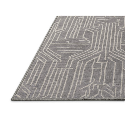 Machine Washable Gray Area Rug