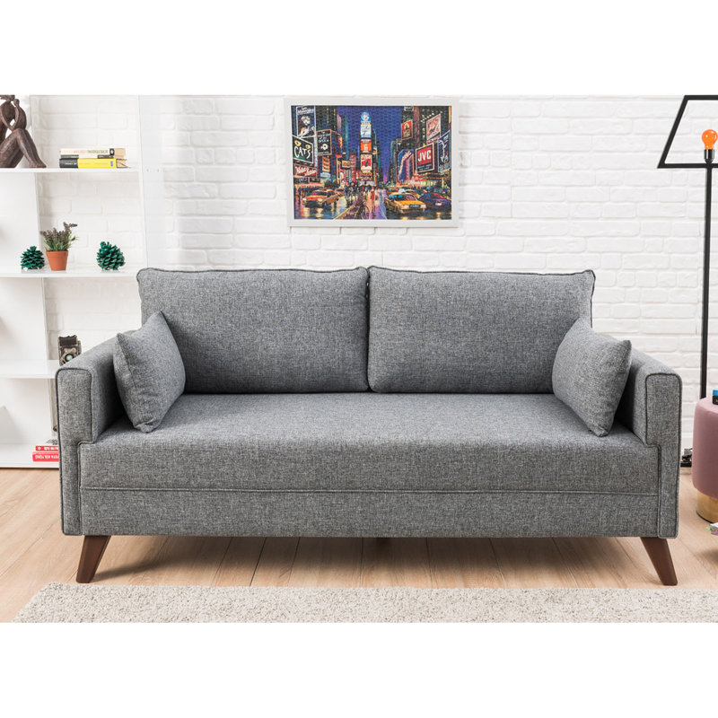 Canapé Wylandville, Grey 100% Polyester, 33,5 po H x 69,7 po L x 31,9 po P