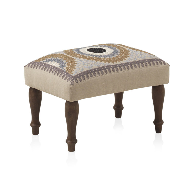 Casina Solid Wood Accent Stool
