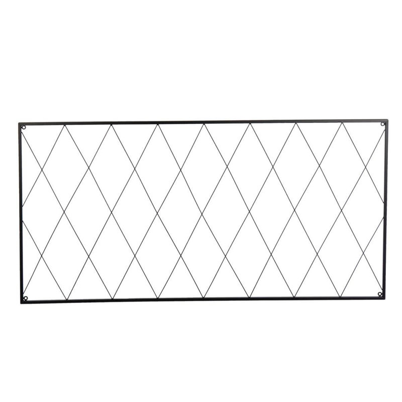 MUR RECTANGULAIRE EN MÉTAL NOIR