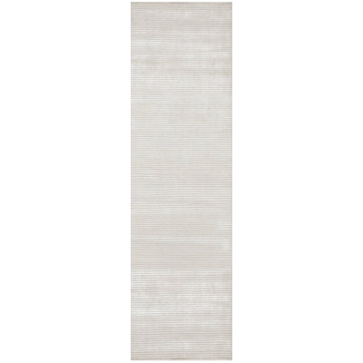 Hand-Knotted High-Quality Ivory Area Rug