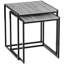Sylvie 2 Piece Nest of Tables Industrial Living Room Side Tables With Metal Legs-252343489