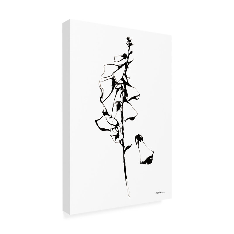 Art mural sur toile Foxglove, H 47 po x l 30 po