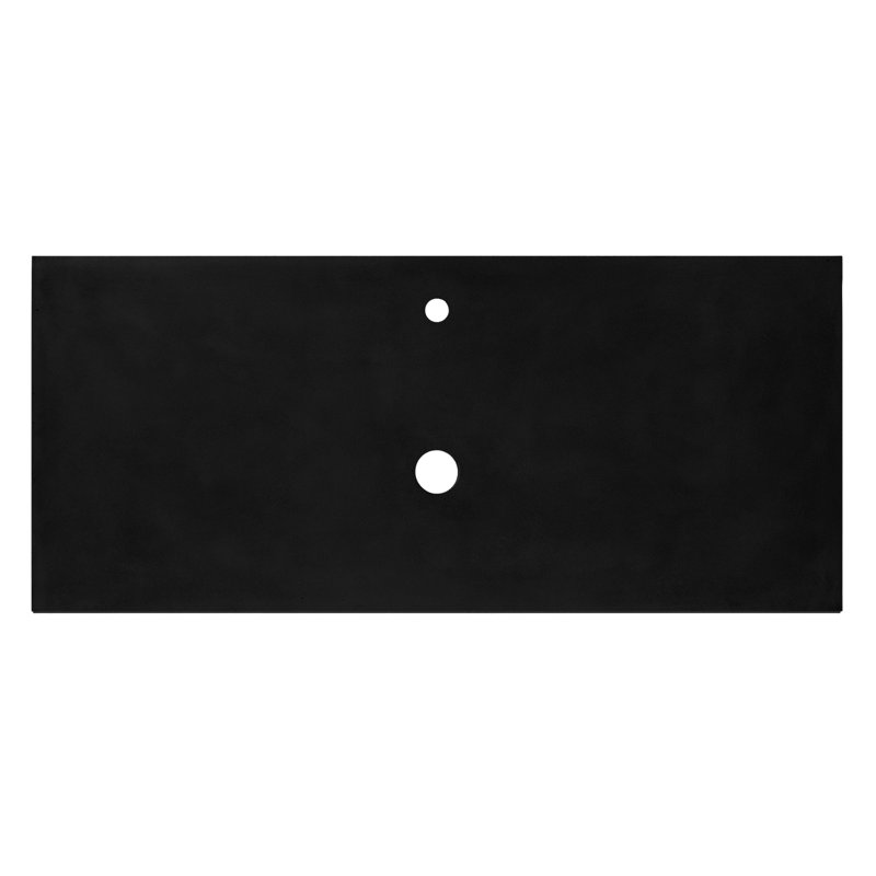 Plateau de meuble-lavabo simple 48,5 po, Simple, Gris anthracite