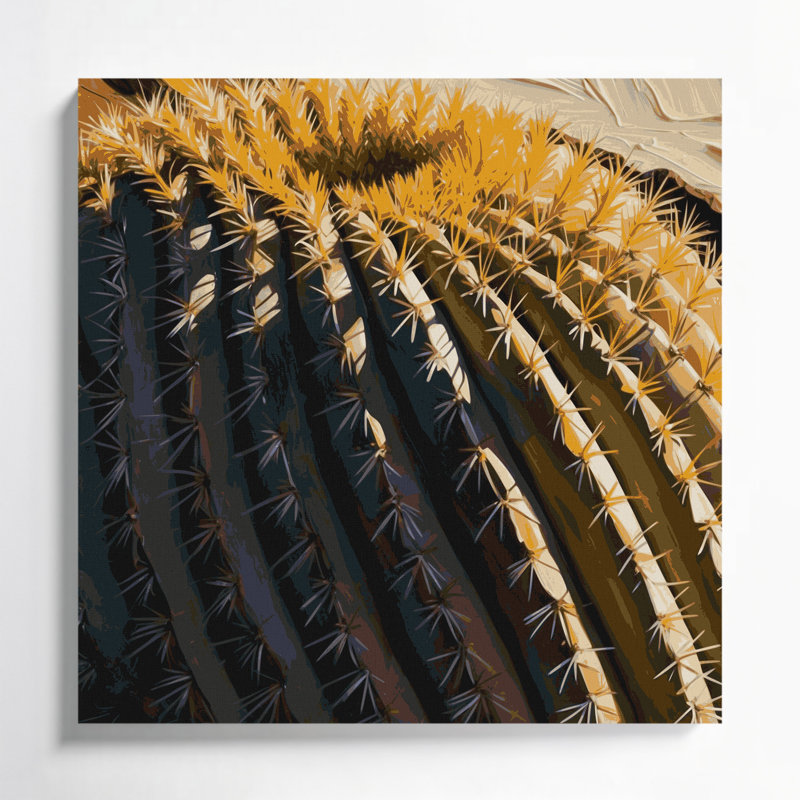 Art mural sur toile Botanical Barrel, H 8 po x l 8 po
