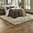 Comfortable Waffle Knit Chenille Bedding Set, Polyester, Modern Home Use