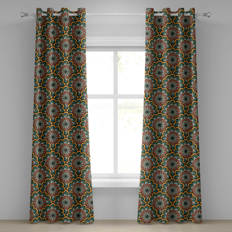 Sateen Blackout Curtains / Drapes Pair, 50" W x 120" L