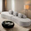 Canapé-lit moderne incurvé en tissu polyvalent avec trois coussins de 130,5 po de largeur Boneless-1593159428