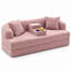 Upholstered 34.64 " Chenille Sofa Bed-357957826