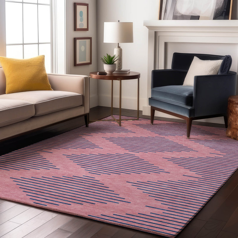 Premium Machine Washable Jahnke AMF1017 Geometric Rug, Rectangle 5' x 7'6"