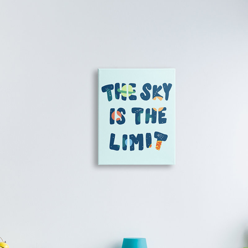 Sky Is The Limit, H 20 po x l 16 po, Giclée encadrée blanc bord de mer