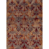 Très Jolie Hand Knotted Wool Area Rug in Red