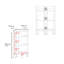 Tablette d'angle moderne avec trois tablettes, blanc-1295096414