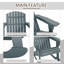 Chaise d'extérieur en bois Adirondack