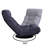 Foldable Chair For Bedroom, , With Adjustable Sections - 29.32 Lb Lightweight Multifunctional Floor Metal Frame, Navy 34.94 In. High
