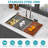 Topmount Drop In Kitchen Sink Double Bowl