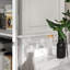 Garde-manger autoportant, armoire de rangement haute avec 4 portes et 2 tablettes réglables