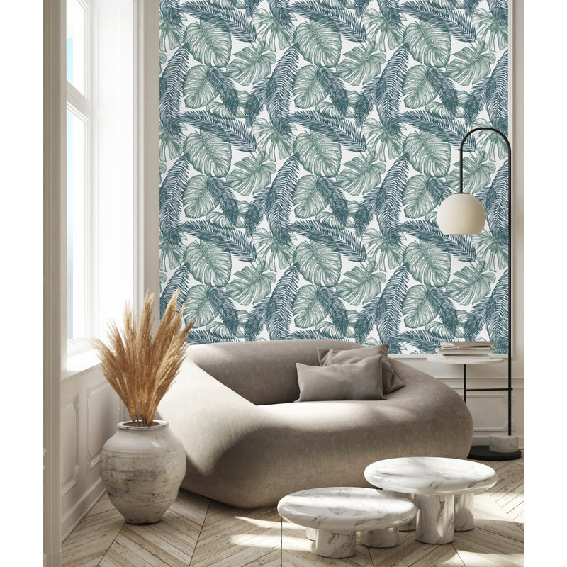 Panneau de papier peint Jylon Exotic Leaves, L 2,08 pi x L 18,75 pi