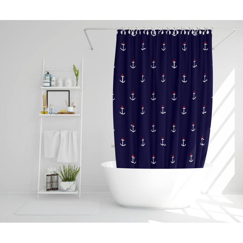Natalie Polyester Shower Curtain, 168cm H x 168cm W