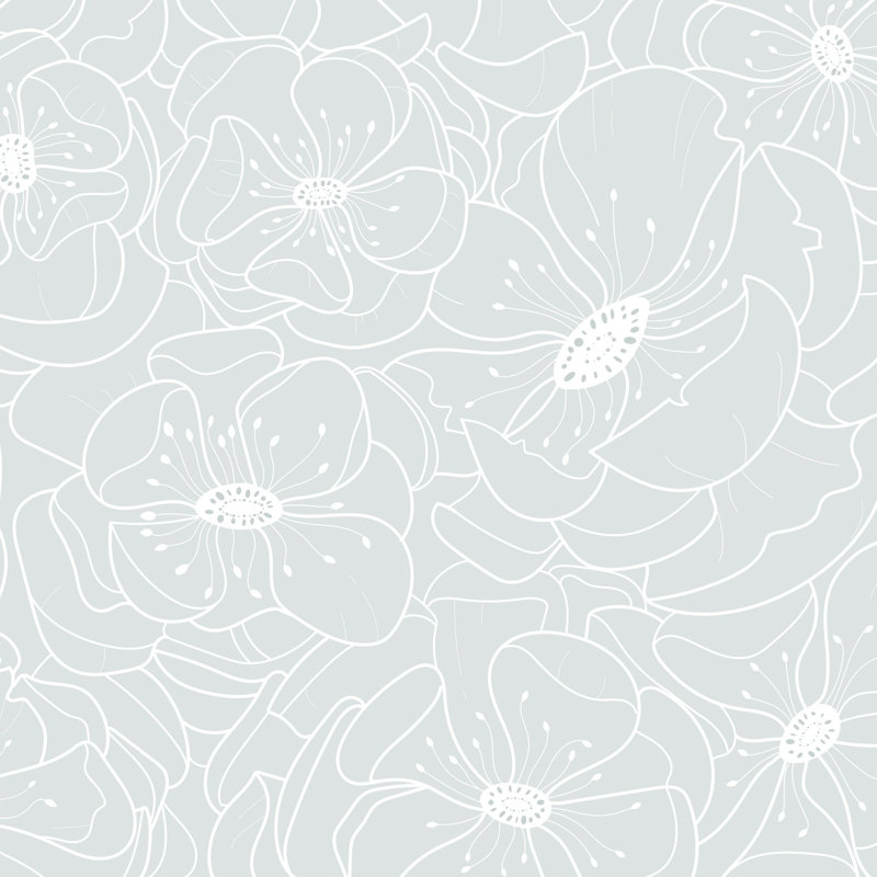 Floral Wallpaper, Pre-Pasted