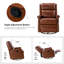 Fauteuil inclinable manuel en cuir véritable de 29,6 po Manning-506129069