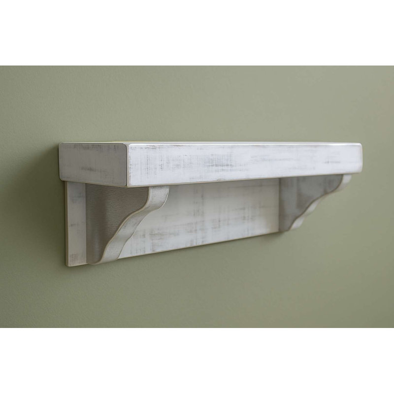Rough Cut Wall Shelf, 5 ft. in Rustic White finish, 60