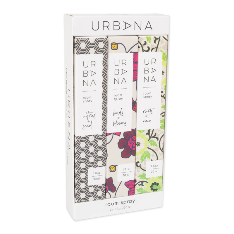 Urbana Assorted Fragrance Room Spray Gift Set 3 x 1oz