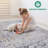 Area Rug Synthetic Fiber Stain Resistant Non-Shedding Traditional Ivory Grey Medium 5' x 7'-314517833
